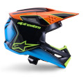 Casque Alpinestars s-m3 fray noir/orange/jaune | Oxmoto