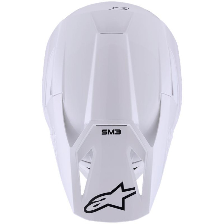 Casque Alpinestars s-m3 solid blanc | Oxmoto