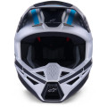 Casque Alpinestars s-m3 heat gris/bleu/noir mat | Oxmoto