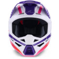 Casque Alpinestars s-m3 heat blanc/violet/rose | Oxmoto