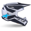 Casque Alpinestars s-m3 heat gris/bleu/noir mat | Oxmoto