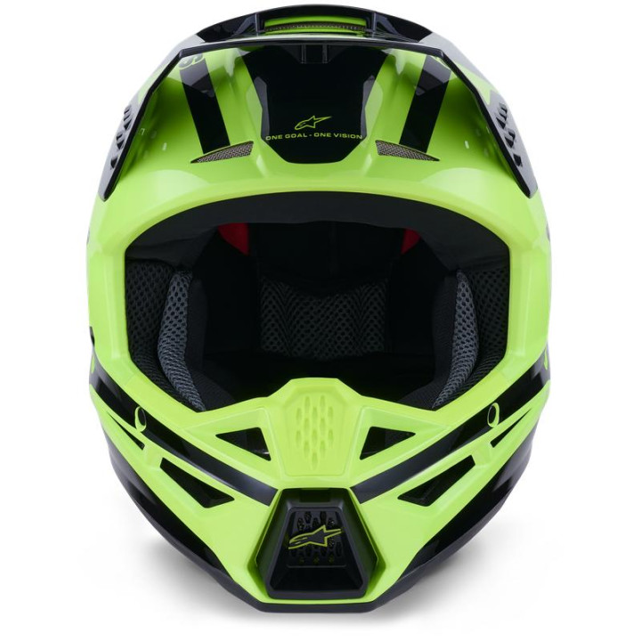 Casque Alpinestars s-m3 heat jaune/noir | Oxmoto