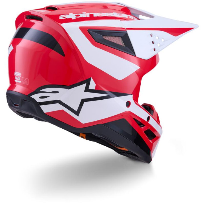 Casque Alpinestars s-m3 heat rouge/blanc/noir | Oxmoto