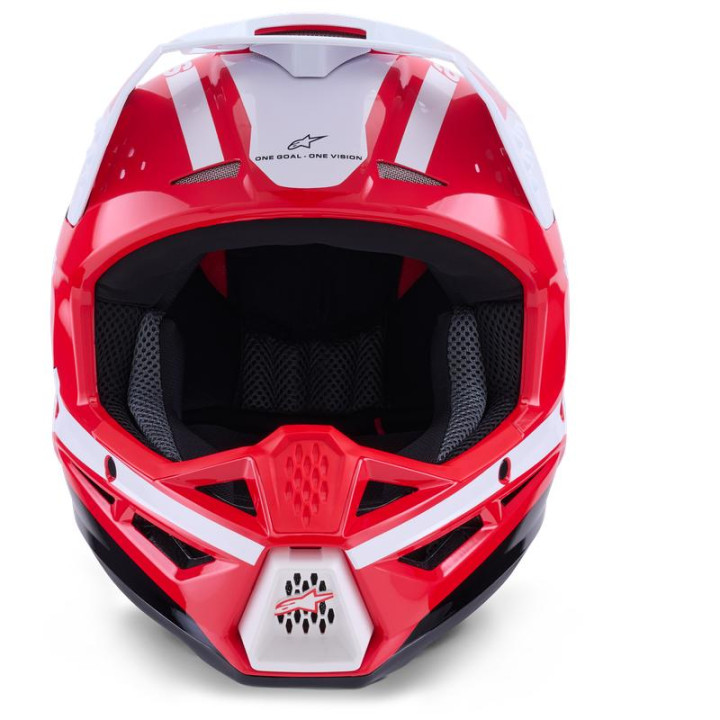 Casque Alpinestars s-m3 heat rouge/blanc/noir | Oxmoto