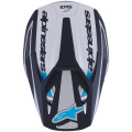 Casque Alpinestars s-m3 heat gris/bleu/noir mat | Oxmoto
