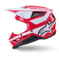 Casque Alpinestars s-m3 heat rouge/blanc/noir | Oxmoto