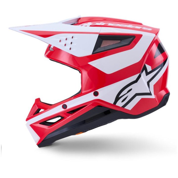 Casque Alpinestars s-m3 heat rouge/blanc/noir | Oxmoto