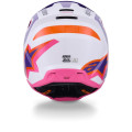 Casque Alpinestars s-m3 heat blanc/violet/rose | Oxmoto