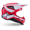 Casque Alpinestars s-m3 heat rouge/blanc/noir | Oxmoto