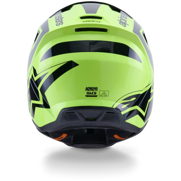 Casque Alpinestars s-m3 heat jaune/noir | Oxmoto