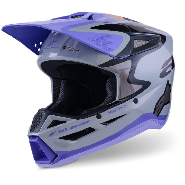 Casque Alpinestars s-m3 jettson violet | Oxmoto