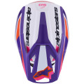 Casque Alpinestars s-m3 heat blanc/violet/rose | Oxmoto