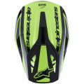 Casque Alpinestars s-m3 heat jaune/noir | Oxmoto