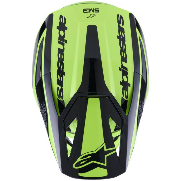 Casque Alpinestars s-m3 heat jaune/noir | Oxmoto