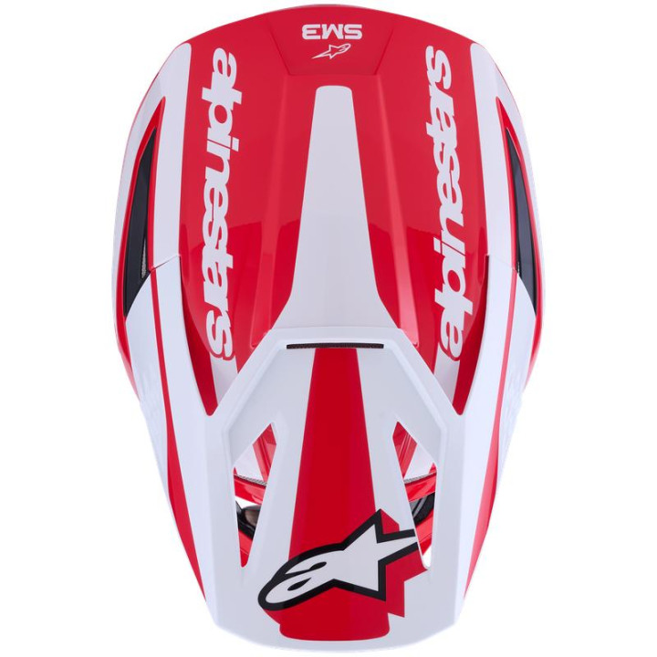 Casque Alpinestars s-m3 heat rouge/blanc/noir | Oxmoto