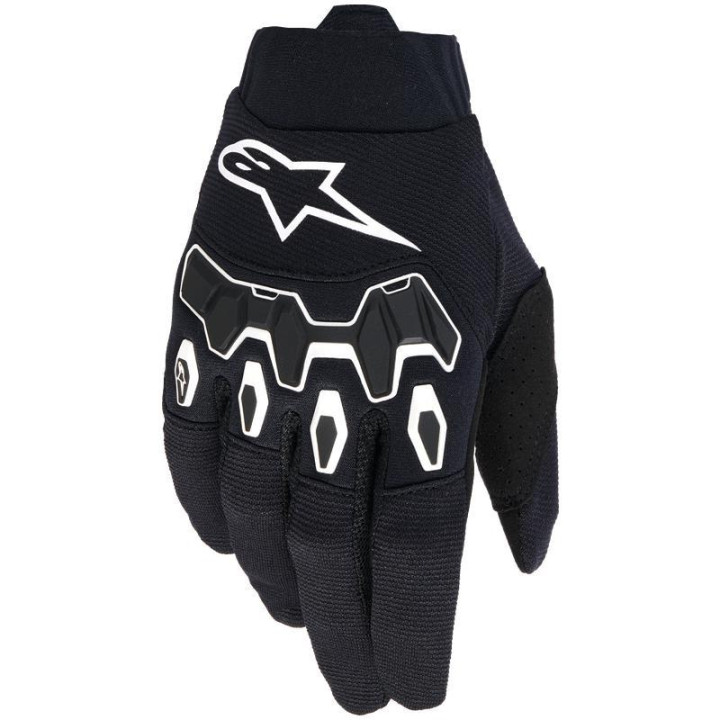 Gants Alpinestars full bore v2 noir/blanc | Oxmoto