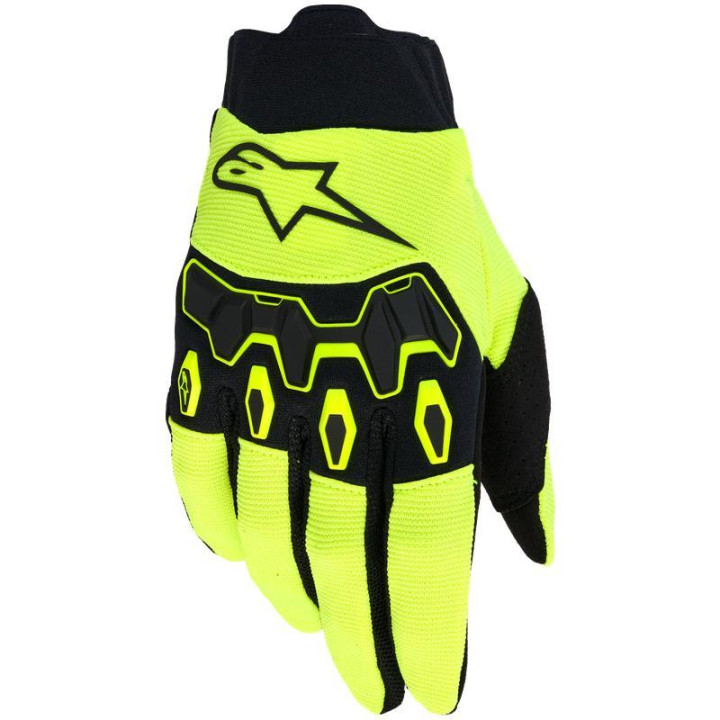 Gants Alpinestars full bore v2 jaune/noir | Oxmoto