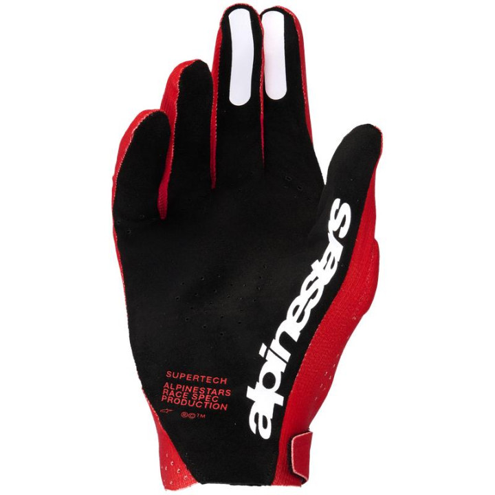 Gants Alpinestars supertech rouge/noir/blanc | Oxmoto