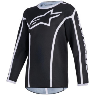 Maillot enfant Alpinestars fluid apex noir/gris | Oxmoto