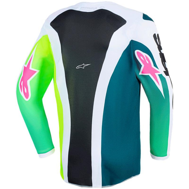 Maillot enfant Alpinestars fluid portl vert/blanc/noir
