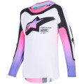 Maillot enfant Alpinestars supertech vista blanc/violet/noir