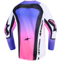 Maillot enfant Alpinestars supertech vista blanc/violet/noir