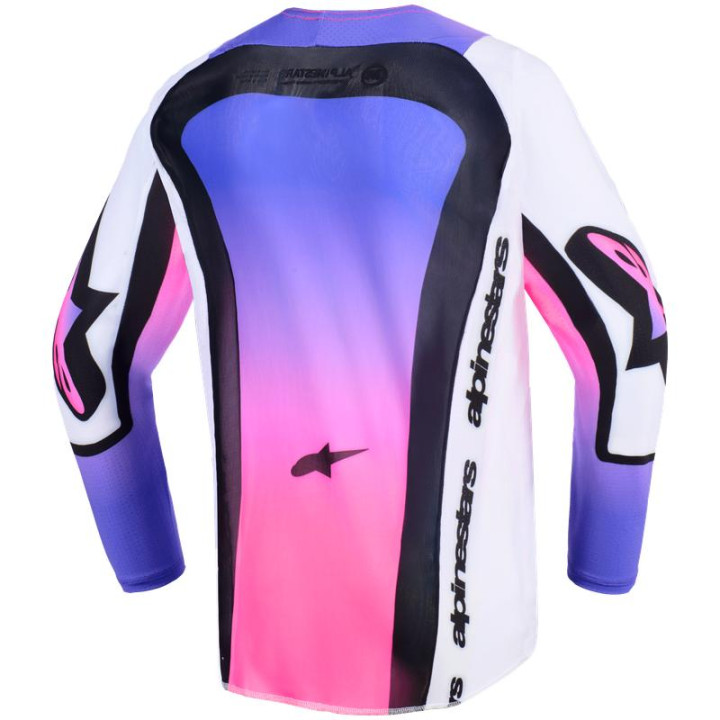 Maillot enfant Alpinestars supertech vista blanc/violet/noir