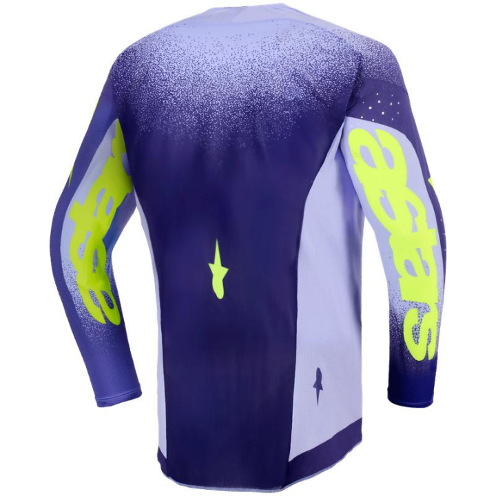 Maillot enfant Alpinestars supertech scenz violet/jaune