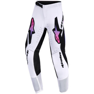 Pantalon enfant Alpinestars supertech vista blanc/violet/noir