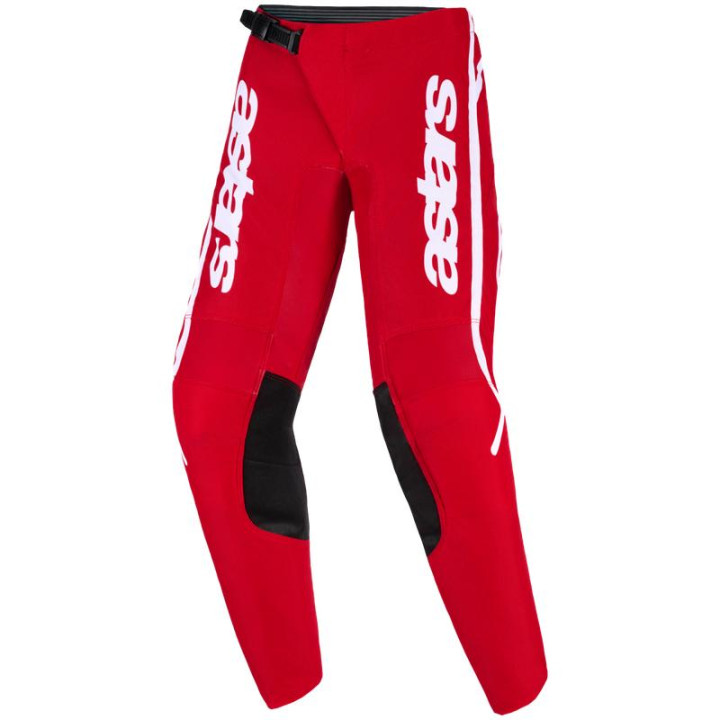 Pantalon enfant Alpinestars fluid apex rouge/blanc | Oxmoto