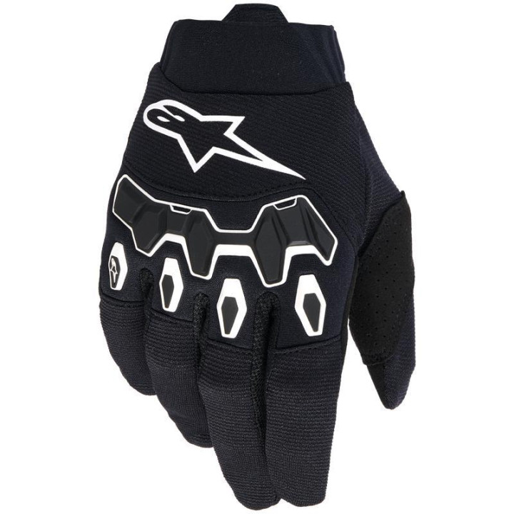 Gants enfant Alpinestars full bore v2 noir/blanc | Oxmoto