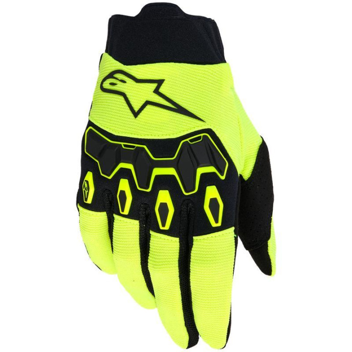 Gants enfant Alpinestars full bore v2 jaune/noir | Oxmoto