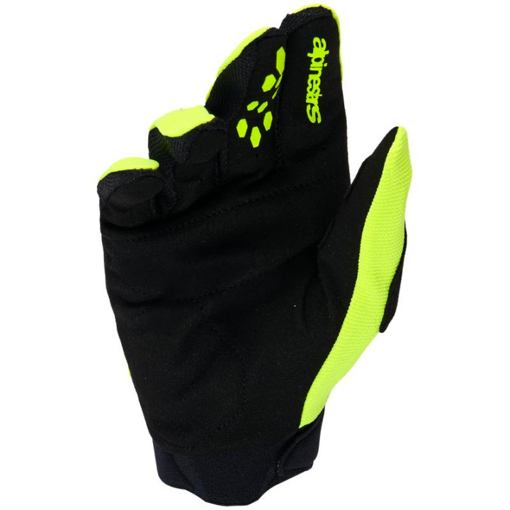 Gants enfant Alpinestars full bore v2 jaune/noir | Oxmoto