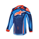 maillot kid alpinestars racer nomur navy/orange/bleu