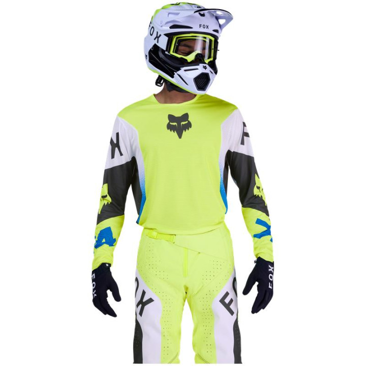 Maillot FOX 360 tine jaune fluo | Oxmoto
