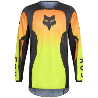 Maillot FOX 180 shield jaune fluo | Oxmoto
