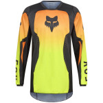 maillot fox 180 shield jaune fluo