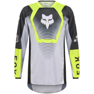 Maillot FOX 180 collect gris/jaune | Oxmoto