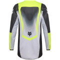 Maillot FOX 180 collect gris/jaune | Oxmoto