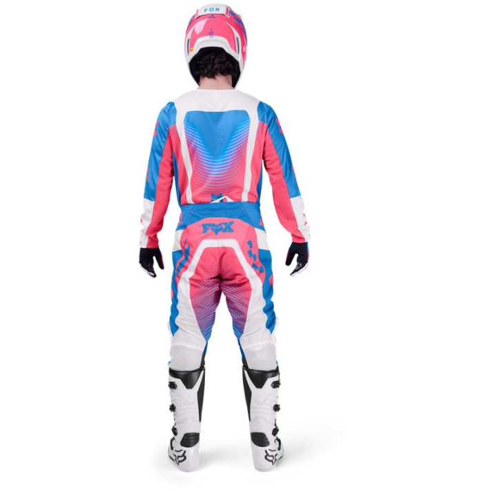 Maillot FOX 180 collect bleu/rose | Oxmoto