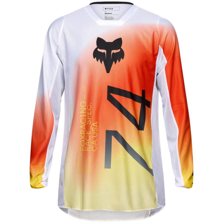 Maillot FOX 180 air haze blanc | Oxmoto