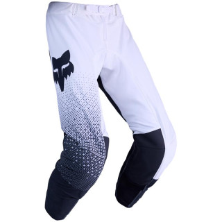 Pantalon FOX flexair fracture blanc/noir | Oxmoto