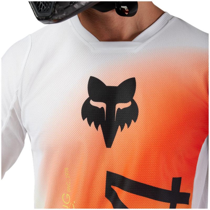 Maillot FOX 180 air haze blanc | Oxmoto