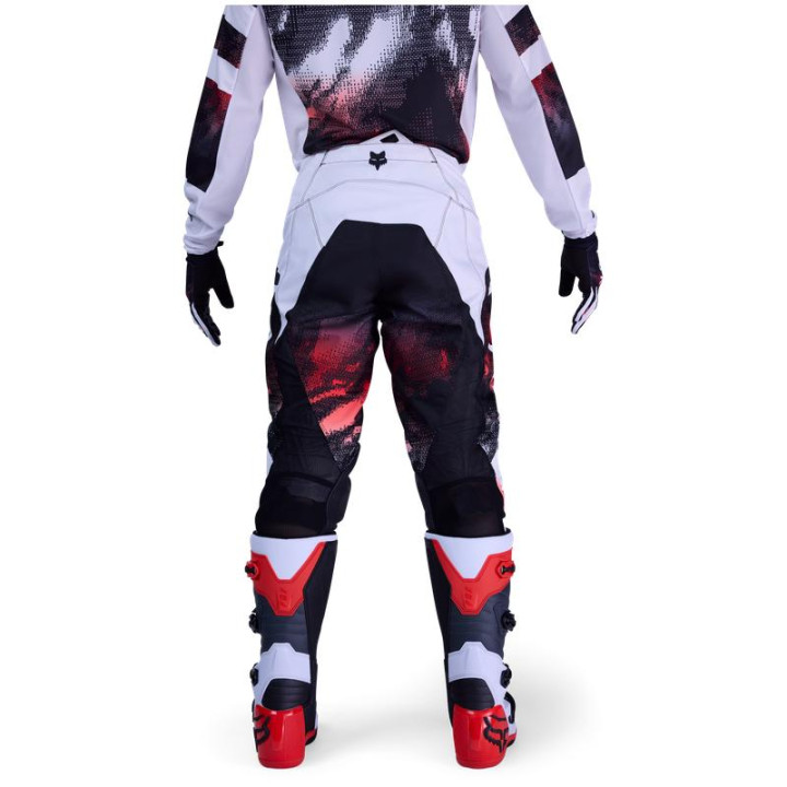 Pantalon FOX 180 kairos blanc/rouge | Oxmoto