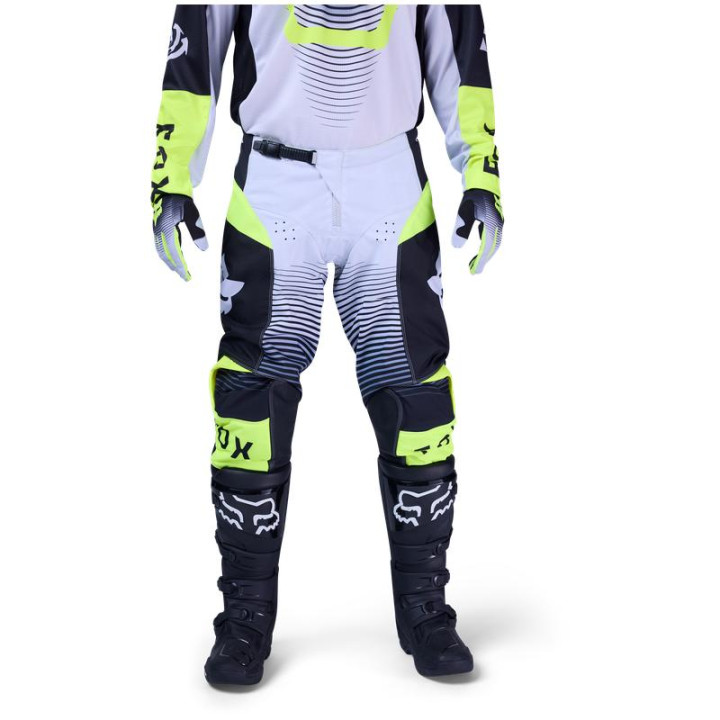 Pantalon FOX 180 collect gris/jaune | Oxmoto