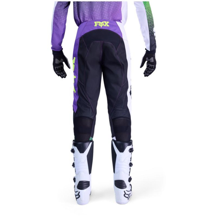 Pantalon FOX 180 Kawasaki violet/blanc | Oxmoto