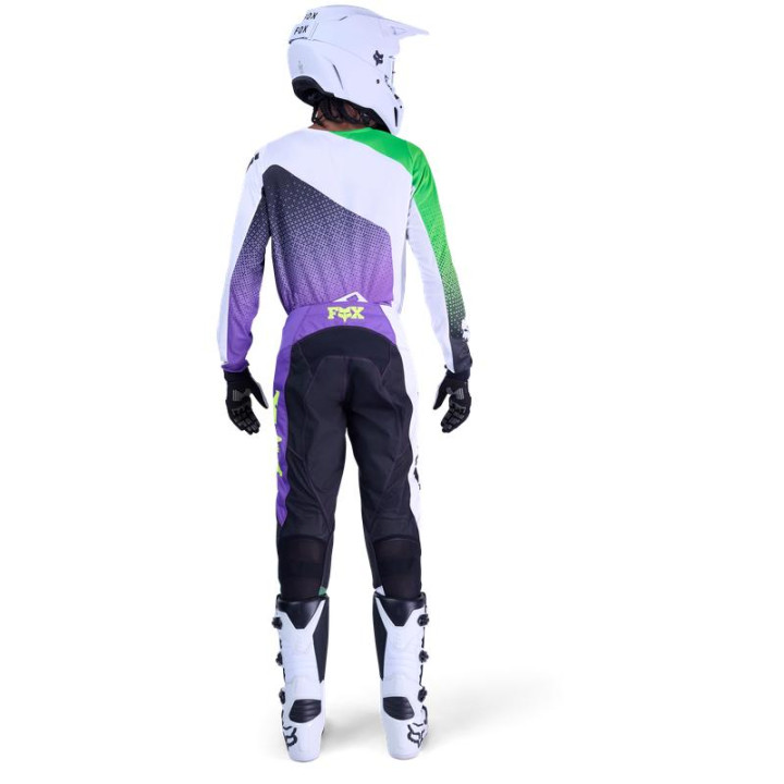 Pantalon FOX 180 Kawasaki violet/blanc | Oxmoto
