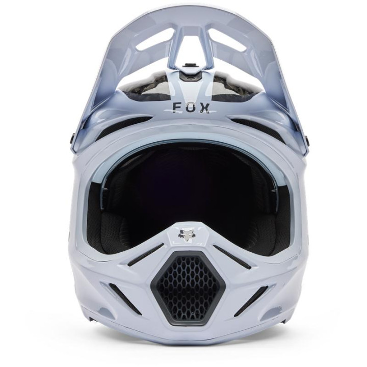 Casque FOX v3 rs fracture blanc | Oxmoto