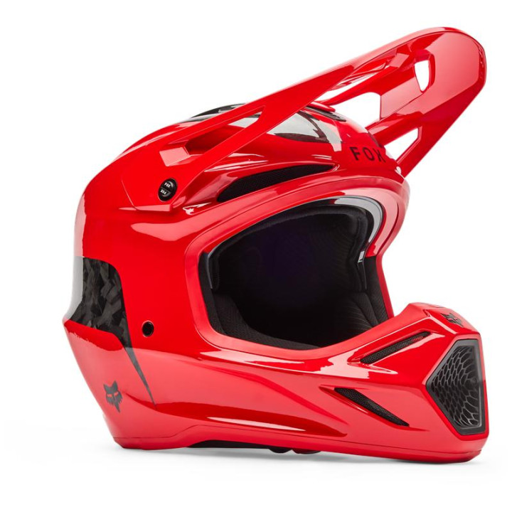 Casque FOX v3 rs fracture rouge | Oxmoto