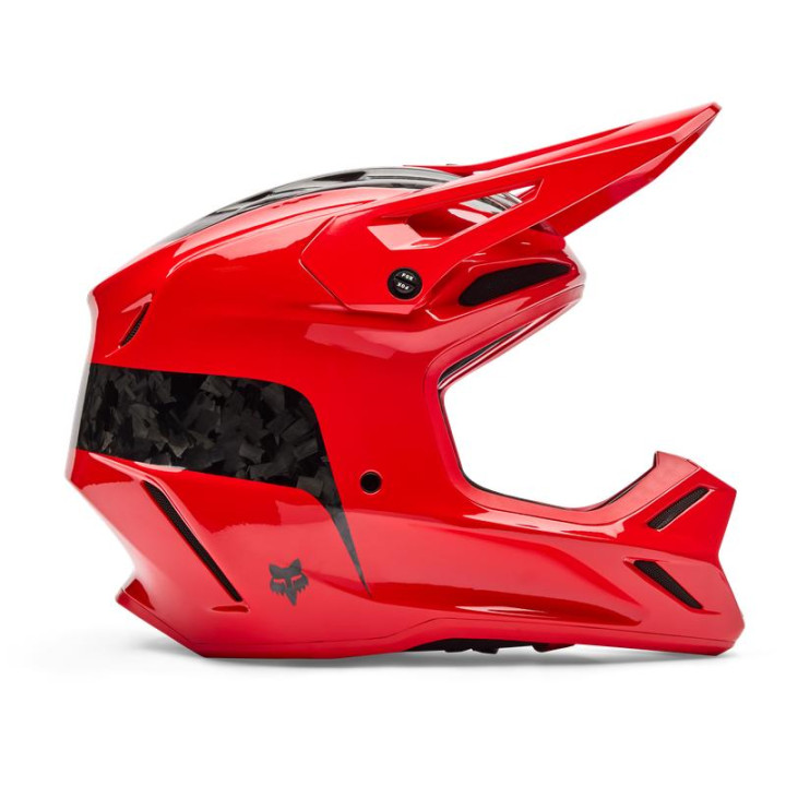 Casque FOX v3 rs fracture rouge | Oxmoto